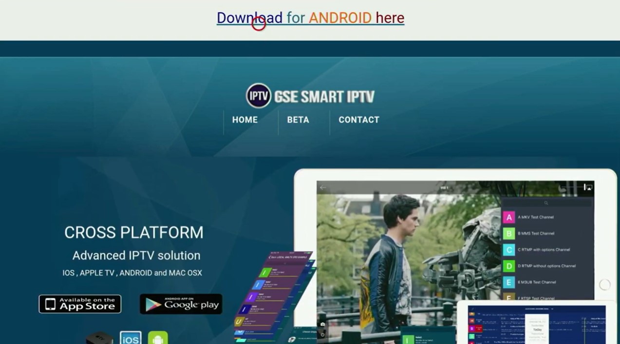 GSE Smart IPTV APK downloading