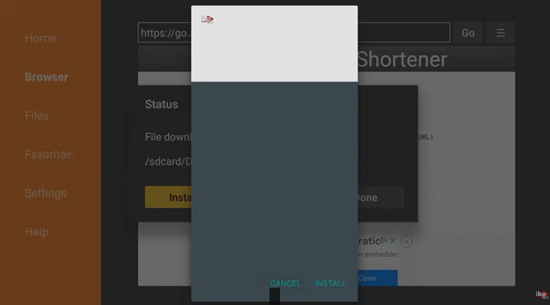 IBO Pro Player TV APK downloading