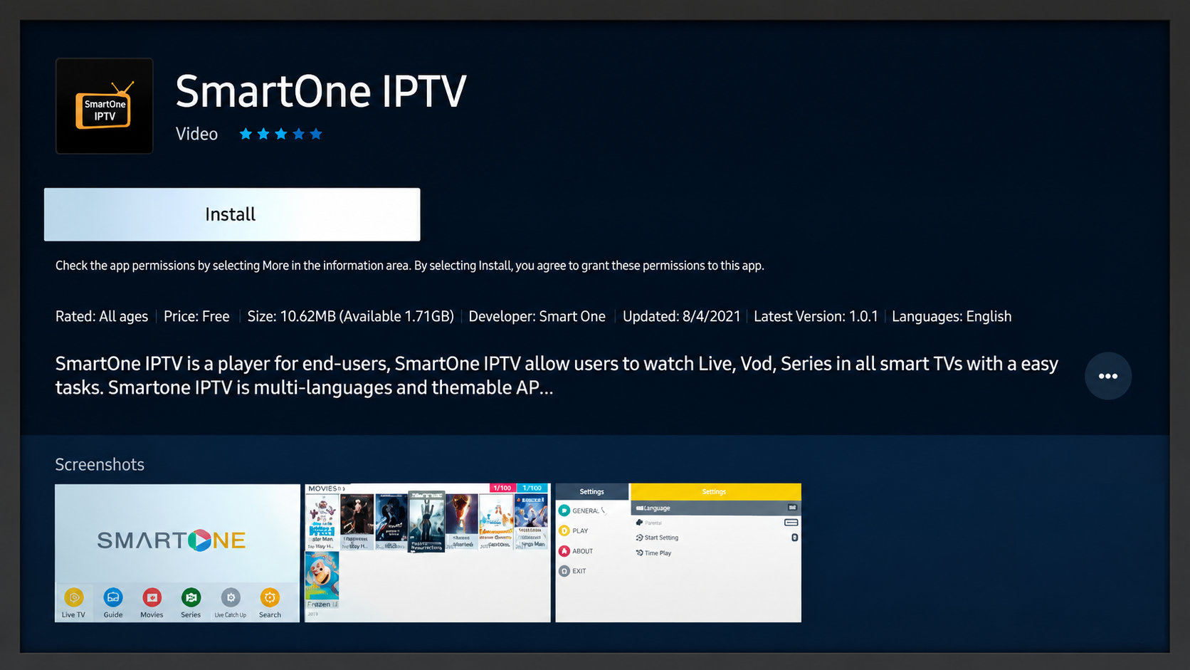 Smartone app instalaltion