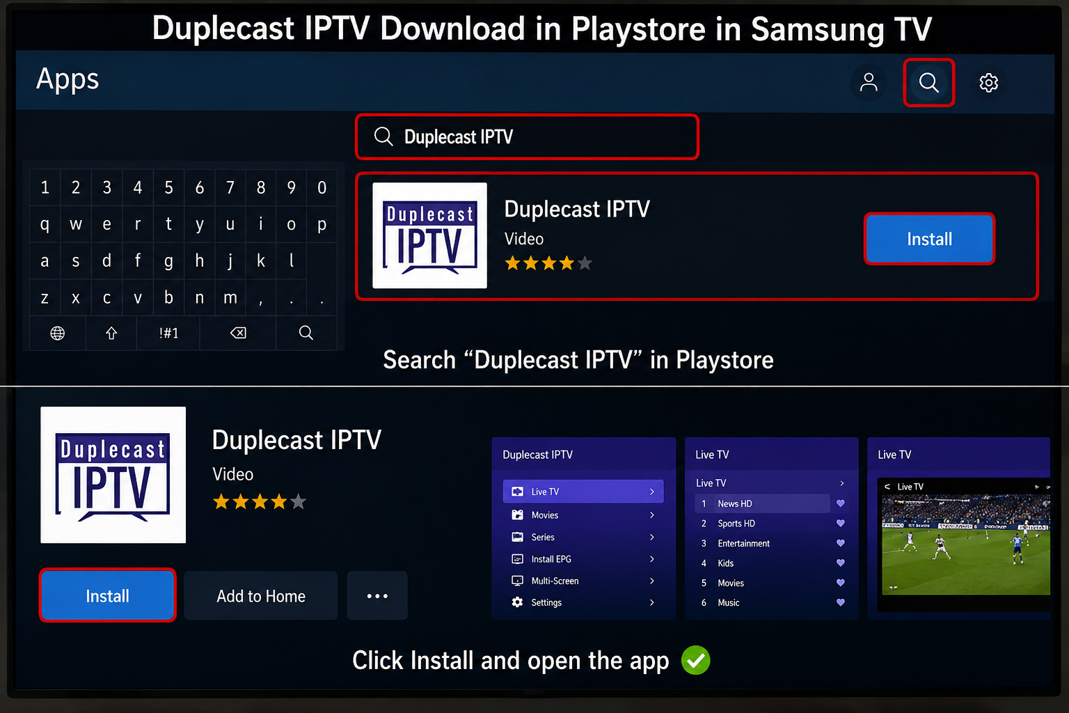 Duplecast app instalaltion