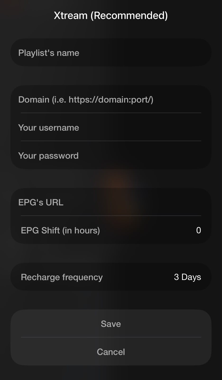 IPTVX in the Apple TV App Store