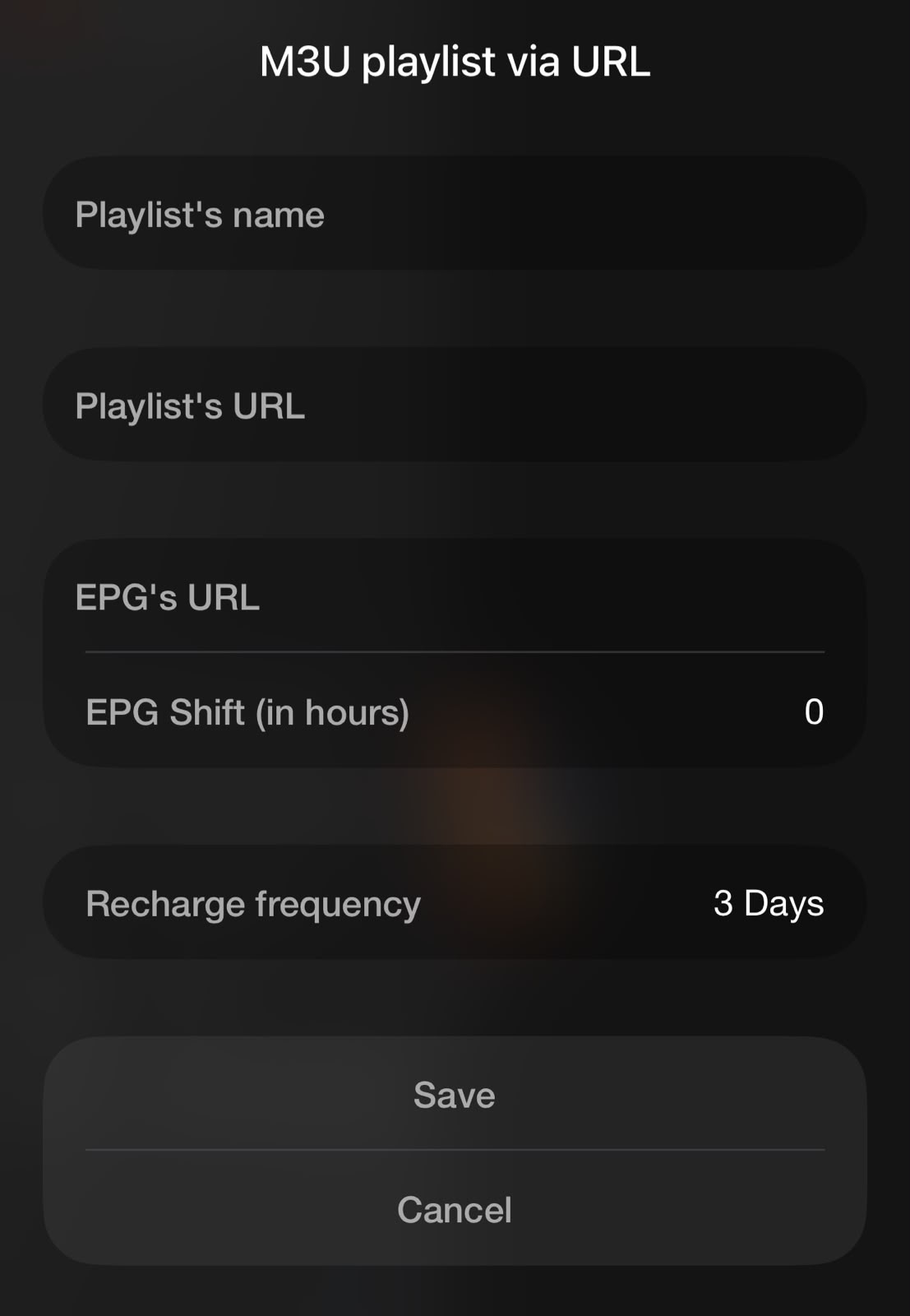 IPTVX in the Apple TV App Store