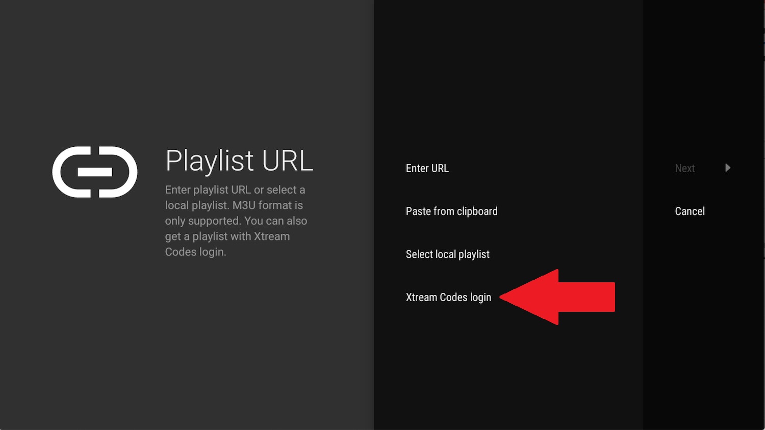 Open TiviMate and Add Playlist - Step 2