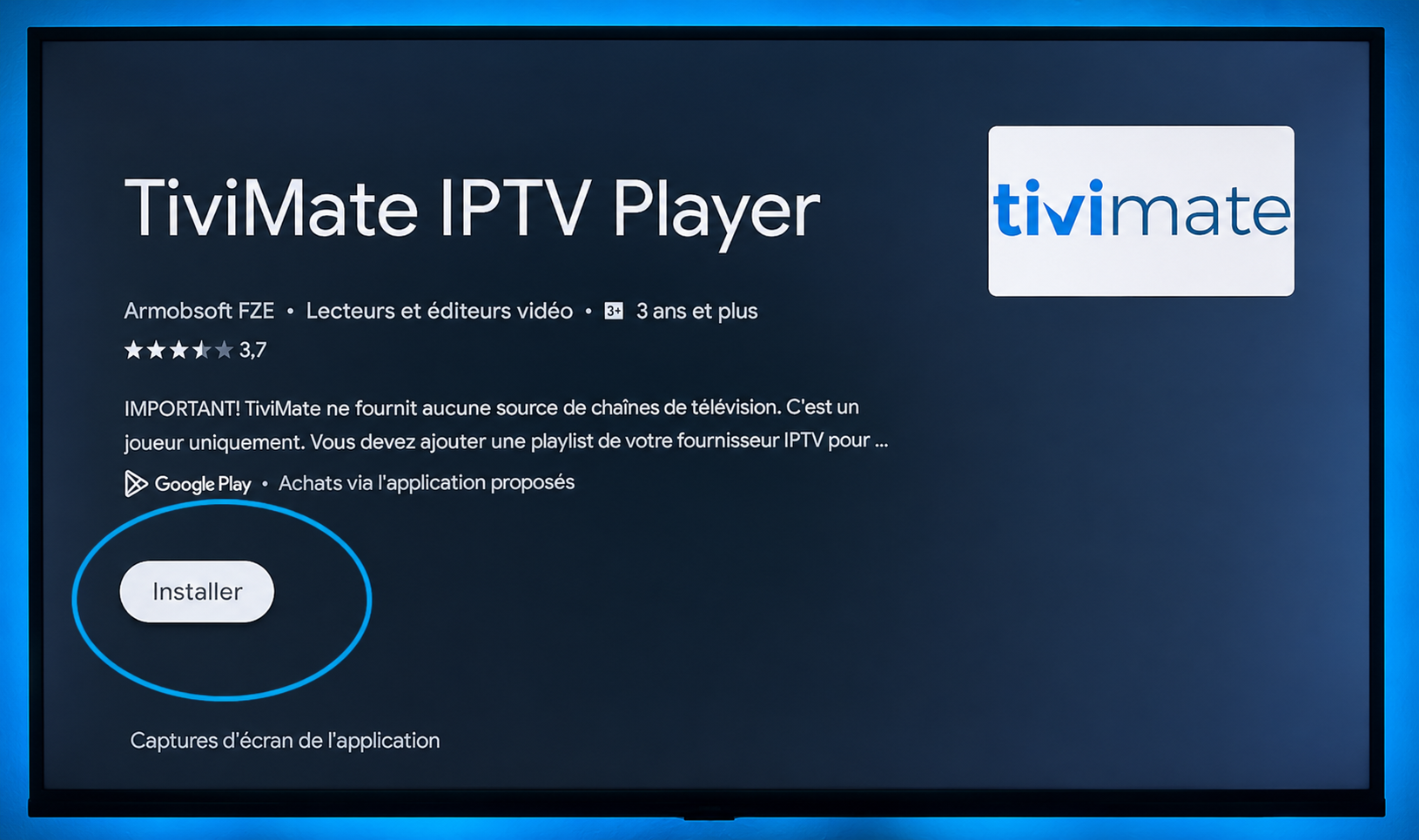 Tivimate setting - step 1