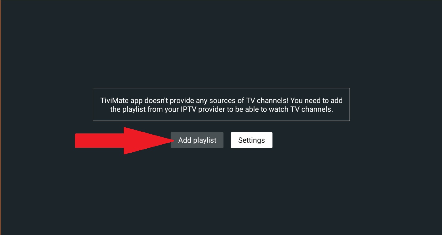 Tivimate setting - step 2